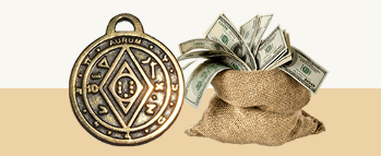 Moneta amuleto soldi e buona fortuna