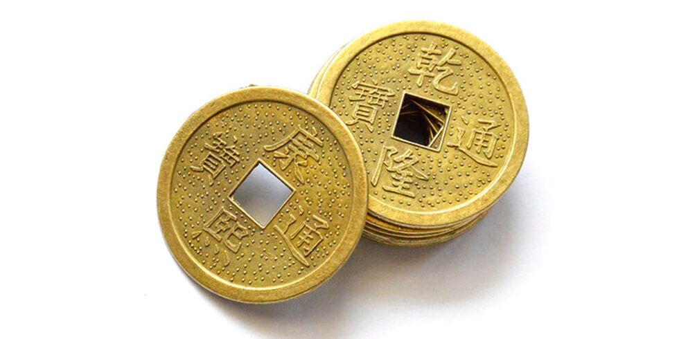 Monete cinesi come amuleto di fortuna